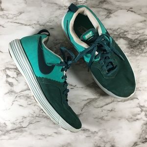 Nike Green Lunamtrl+ Casual Two Tone Sneaker Shoe